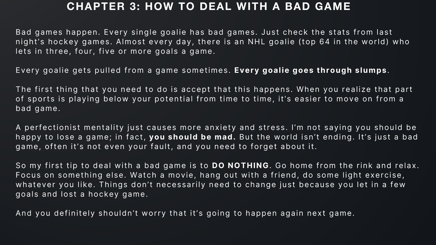 Goaltending: The Mental Game PDF Book