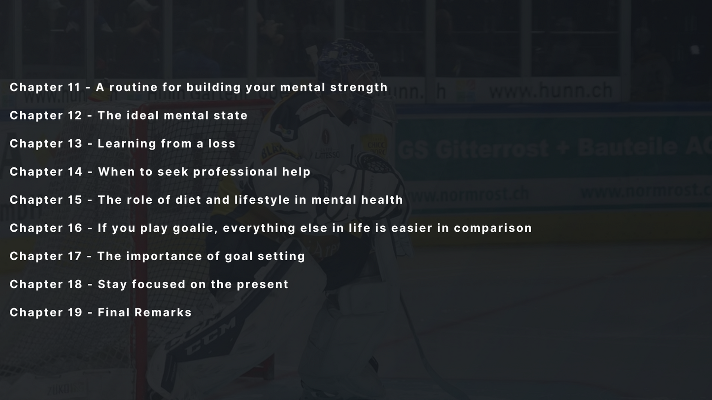 Goaltending: The Mental Game PDF Book