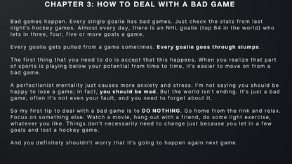 Goaltending: The Mental Game PDF Book